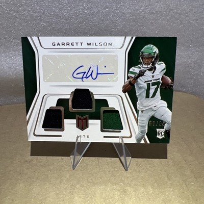 Panini 2022 Chronicles Momentum Triple Jersey Auto Garrett Wilson #MJA-7 /99 RC