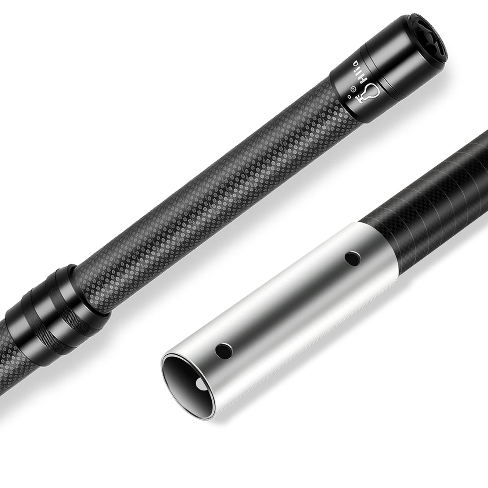 Pool Pole Carbon Fiber, Premium12FT Pool Pole Telescopic 3.7 to 12 FT, Adjust...