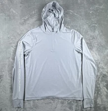 Vuori Uluwatu 23 Hoodie Mens S Gray V1010 Pullover Gym Performance Stretch