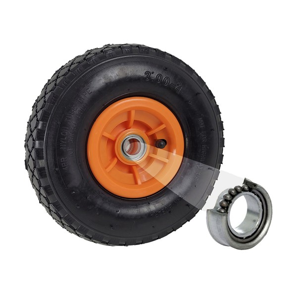 Sackkarrenrad Luftrad Ersatzrad 3.00-4 260X85 Mm Kugellager 4PR Bollerwagenrad-image