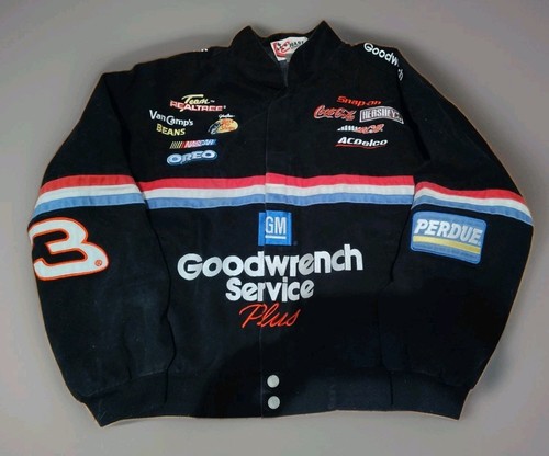 Vintage Nascar Dale Earnhardt Jacket Sz XL Goodwrench #3 Racing Chase Authentic