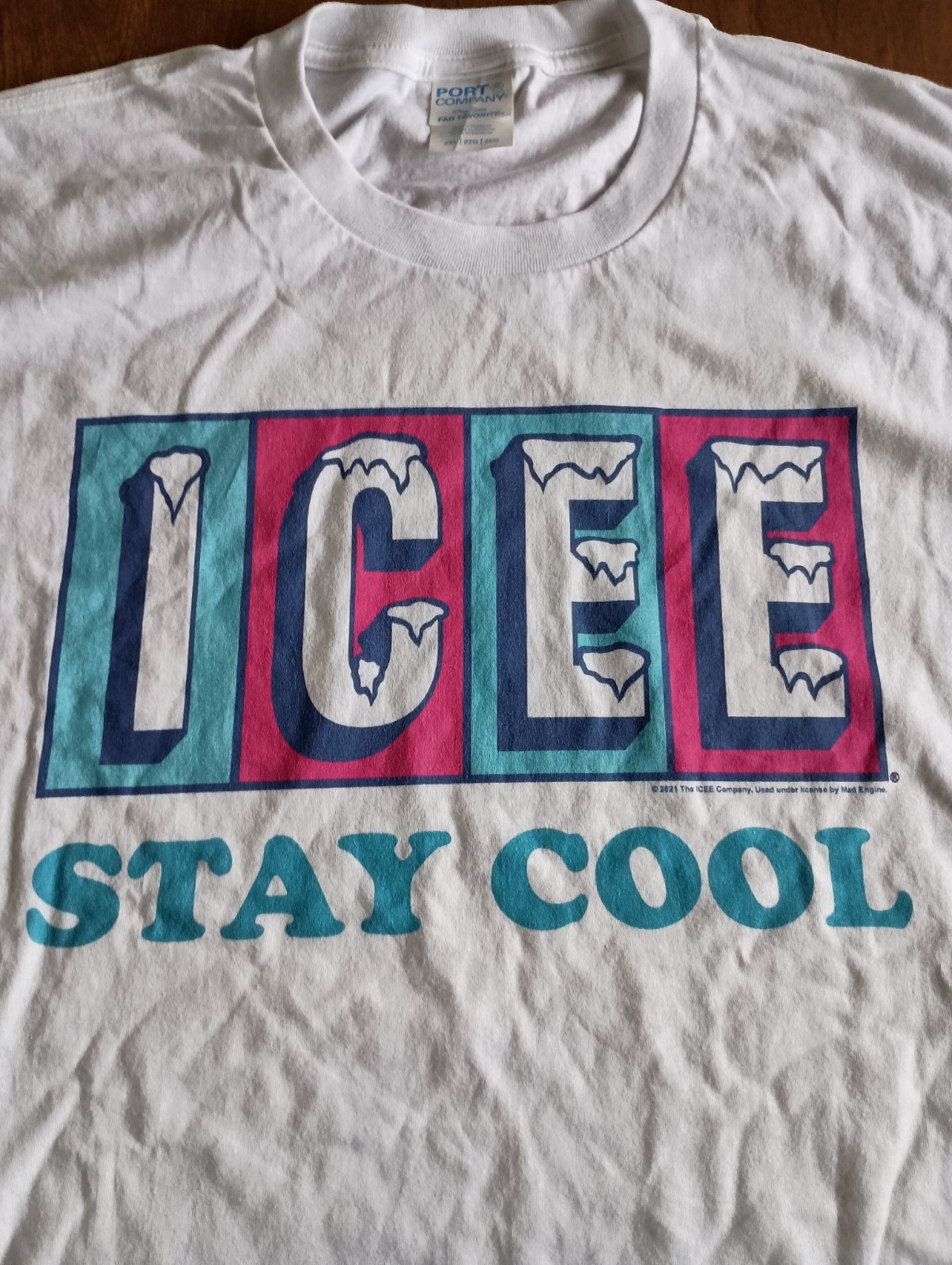 ICEE Stay Cool Men's White Short Sleeve T-shirt Size 2XL