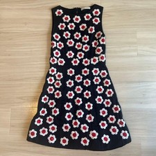 alice + olivia Floral Embroidered Sleeveless Mini Dress