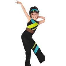 Lot of 11 Pump Up The Jam 4-CXS 5-CS 1-CL 1-XL Dance Costume Leotard/Pants/Visor