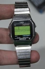 Vintage 80s Timex Mens Classic Digital Indiglo Stretch Band Digital Stainless