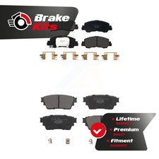 Front Rear Ceramic Brake Pads Kit For 2018-2022 Mitsubishi Eclipse Cross