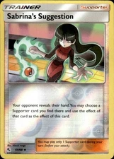 Pokemon Reverse Holo Sabrina's Suggestion Hidden Fates 65/68 LP