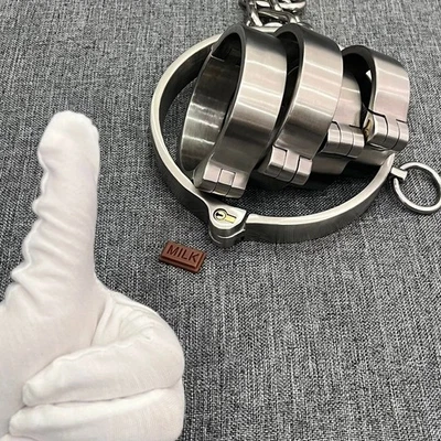 MARKENLOS Bondage acero inoxidable esposas grilletes para los pies grillete para el cuello collar puños BDSM