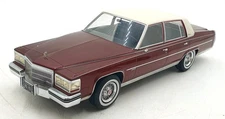 BOS Models 1/18 Scale Resin BOS132 - Cadillac Fleetwood Brougham Metallic red