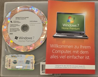 Microsoft Windows 7 Home Premium, Deutsch, 64 Bit