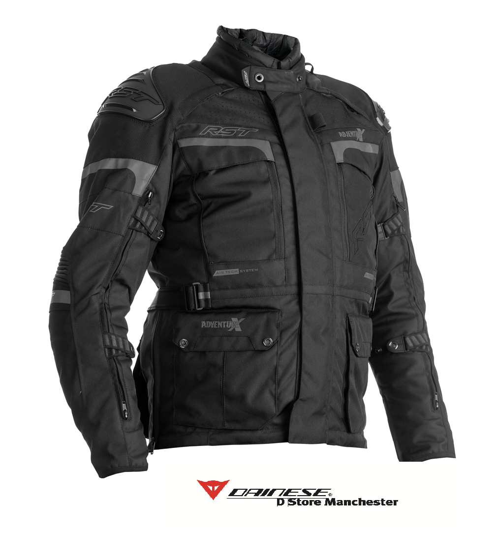 RST Adventure-X Black/Black Touring Urban Waterproof Motorcycle Jacket UK42/ M
