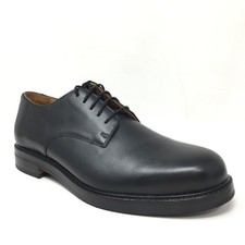Quince Derbys Oxfords Dress Shoes Mens Size 9.5 Black Leather Plain Toe Lace Up