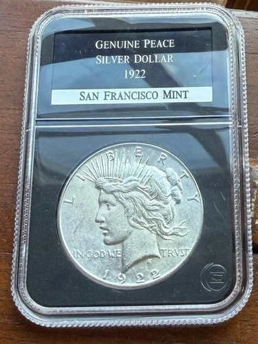 1922 S Uncirculated Silver Genuine Peace Dollar Sealed PCS Package Liberty Eagle