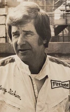 Larry Dickson sprint car pits Midwest track 1970s - Himes Estate Photo