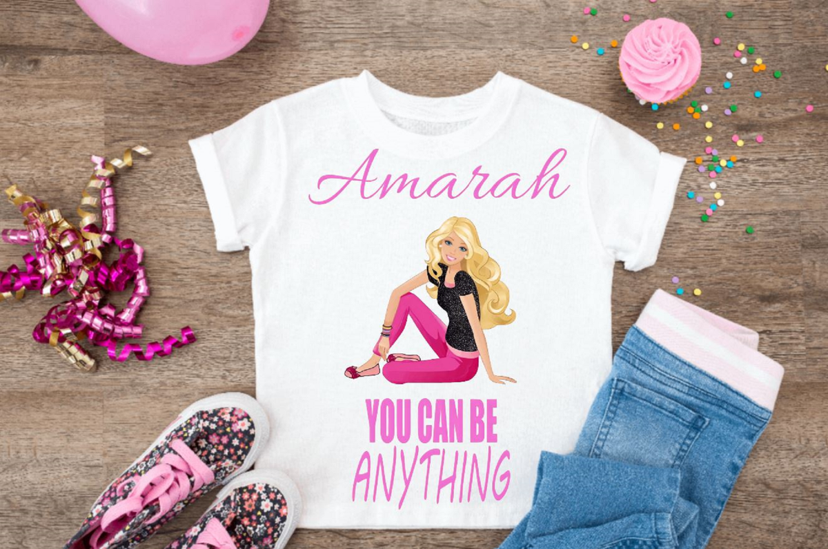 Barbie Personalised kids T-shirt l Custom t-shirts l Children's