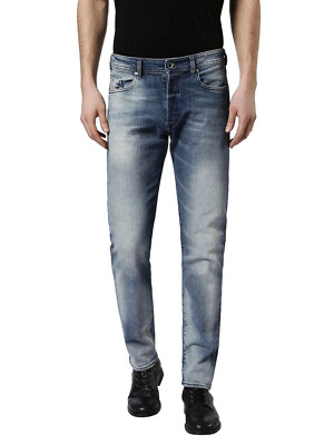 DIESEL BUSTER  C853P Herren Jeans W28 L32 (28/32) blau Slim Tapered Stretch Neu