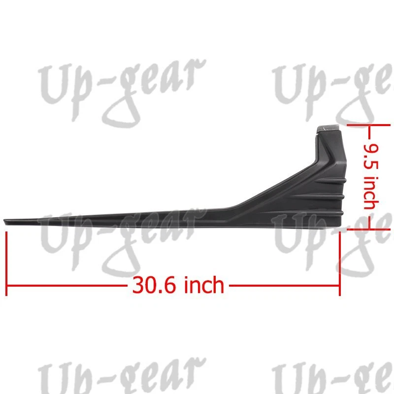 Saia difusor difusor universal sem pintura preta 30,6" x 9,5" tipo MP-Type - Imagem 3 de 4