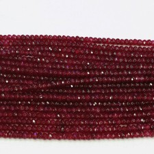 Faceted 2x4mm Natural Rondelle