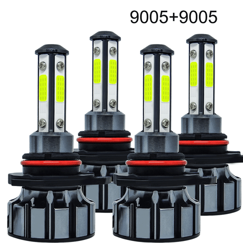 4-Sides 9005 LED Headlight Super Bright Bulbs Kit 40000LM HIGH/LOW Beam 6000K - Picture 1 of 15