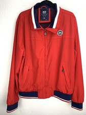 Renato Marielli Sailing Windbreaker Jacket Size XXL Red USA Retro