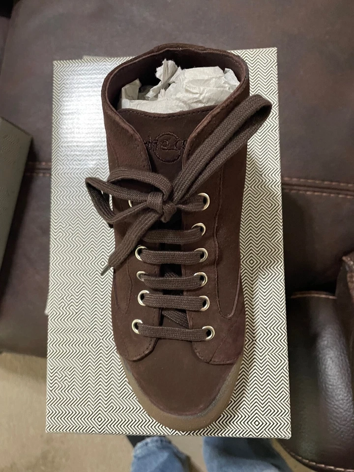 Guante Spring Court para mujer de cuero partido de cabra M2 con zapatillas talla 39 marrón oscuro Foto 4 de 4