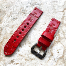 Latin Cross Embossed Handmade Band Strap for Google Pixel Watch 3 45mm -A22