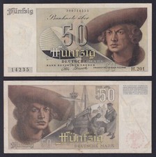 Germany Banknote 50 DEUTSCHE MARK 1948 P.-14A BB/VF