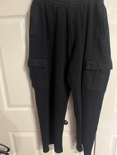 Youth cargo brand sweat pants size large black