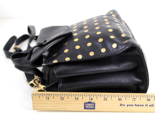 Kate Spade Saturday SCHWARZ LEDER GEPUNKTET SCHULTERTASCHE XBODY UMHÄNGETASCHE HANDTASCHE - Bild 15 von 17