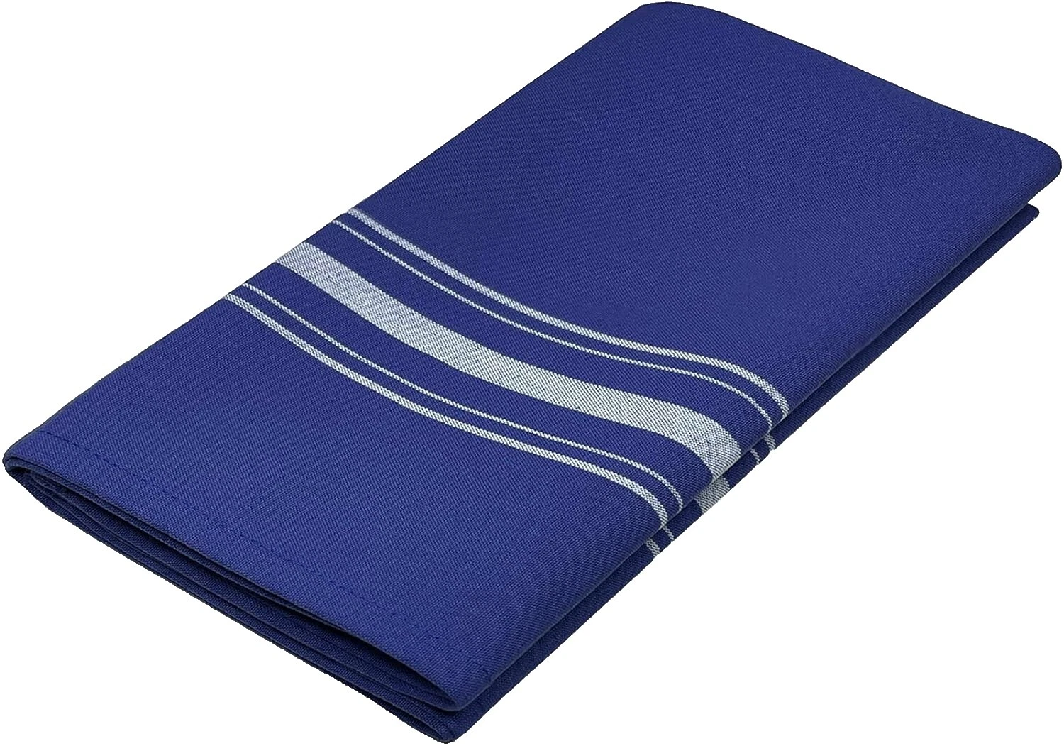 White Striped 100% Polyester Napkins