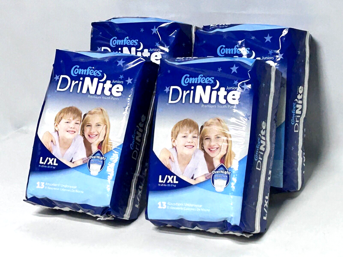 Comfees DriNite Juniors Youth Youth Absorbent Underwear Large / X-Large 60 To 125 Lbs. CMF-YLXL, 20 Ct