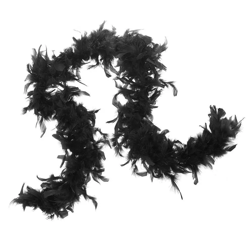 Claire s Halloween Accessories Black Feather Boa Women s One Size