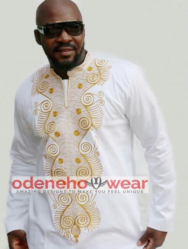 Gold Embroidery. African Clothing 