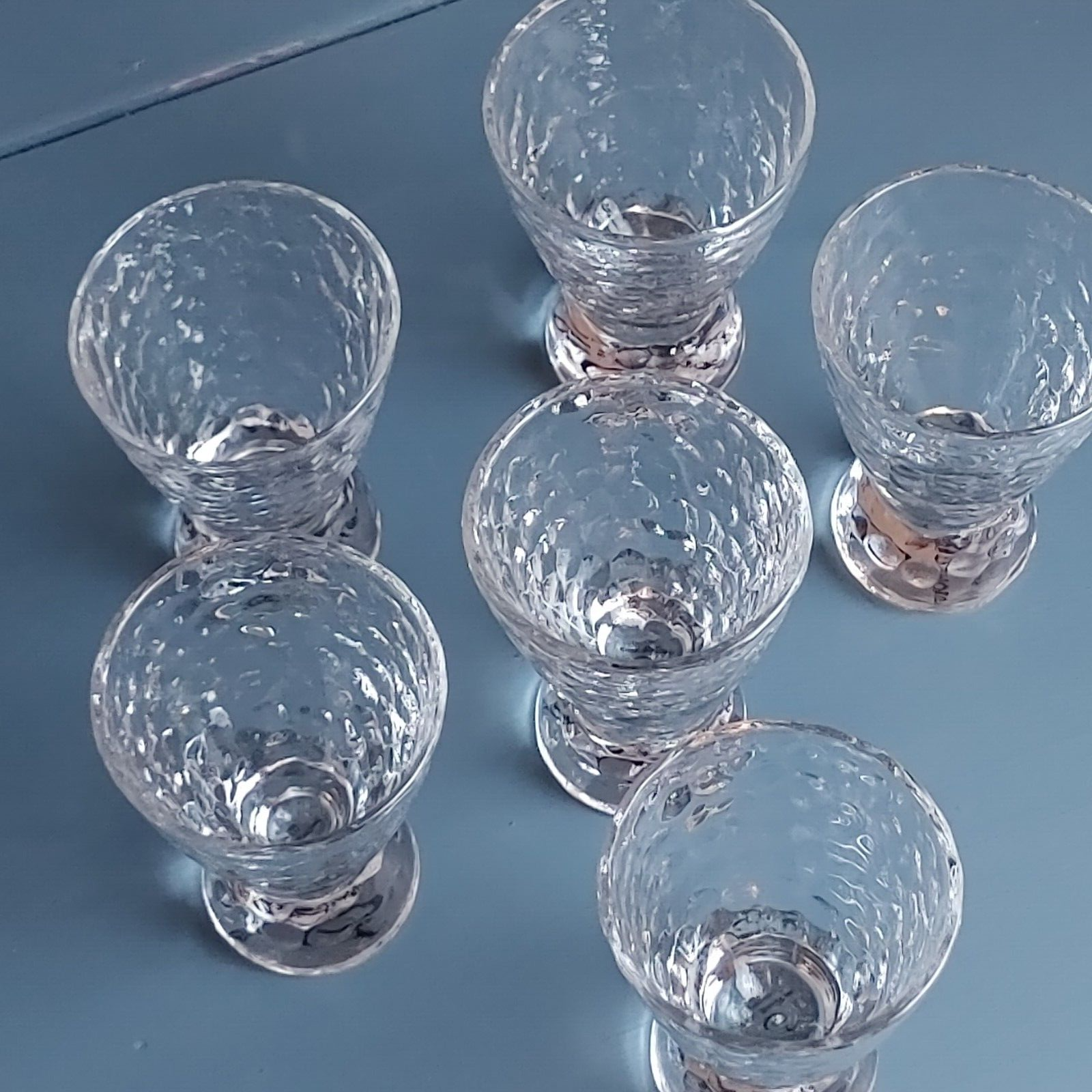 6-Piece Epicure Shot Glass Set with Elegant Dimpled Design