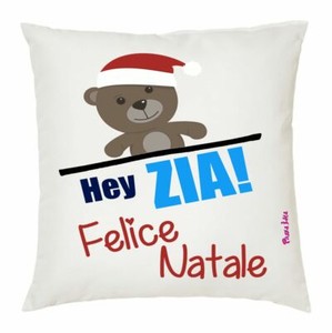 Regalo Natale Zia.Cuscino 40x40 Scritta Simpatica Hey Zia Felice Natale Regalo Ebay