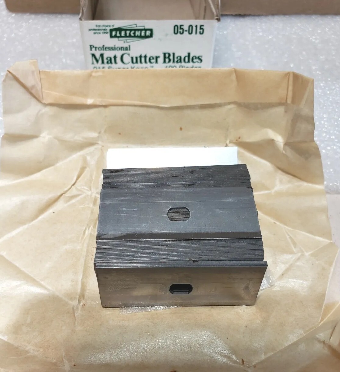 05015 FletcherTerry Professional Mat Cutter Blades 0.015 Super Keen