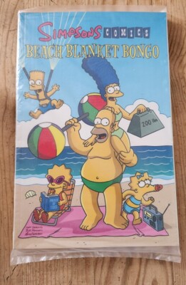 Simpsons Comics Stranddecke Bongo perfekt konditioniertes Buch