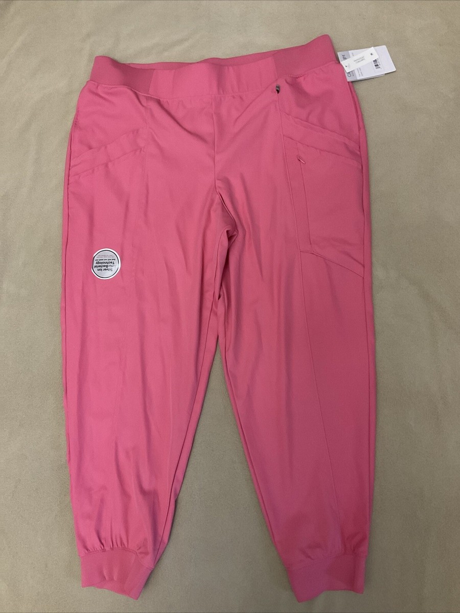 Cuddl Duds Climate Right 2X Womens Pocket Jogger Pink Nwt