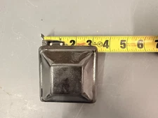 (QTY 50) 3" x 3" Black Square Galv Steel Pyramid Post Caps For 3x3 Posts # 3114