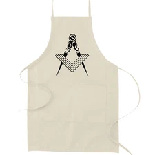 Square & Compass Masonic Cooking Kitchen Apron