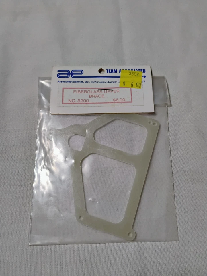 Vintage Team Associated RC10L Fiberglass Upper Pod Brace Rear 8200 Pan Car - Image 2 of 2