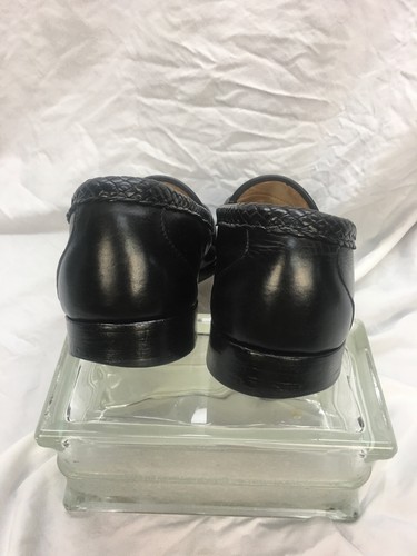 Allen Edmonds * Maxfield Tassel Woven Black Leather Loafer Shoes 11D MINT - Picture 6 of 9