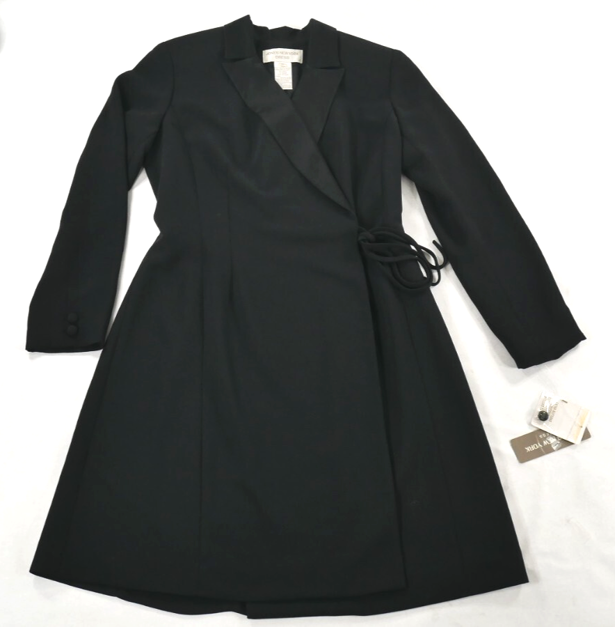 jones new york dress black Wrap Around Career Dress Womens Size 6 New ***** The double elastic waist Category_Charity Event 🎉Calico Critters is celebrating Back Style:Tie up