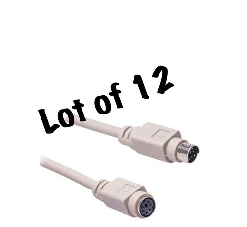 Lots Of 12 Belkin And Other PS/2 Keyboard Extention Cable