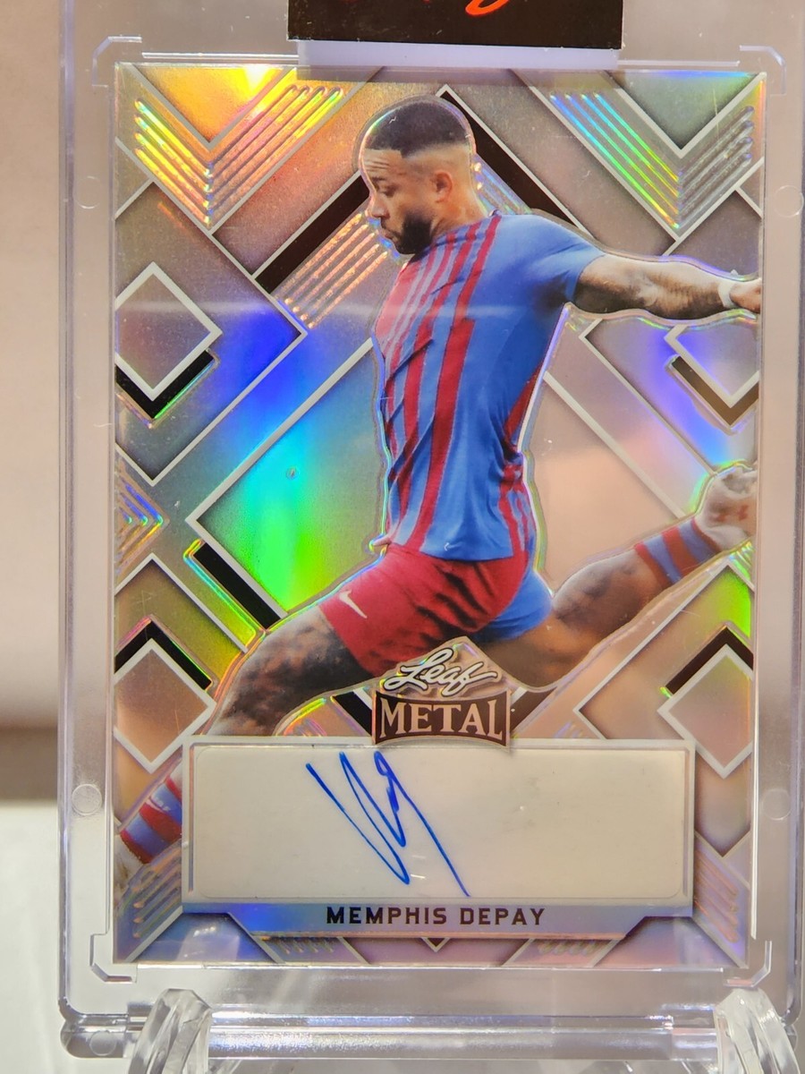 2022 Leaf Metal MEMPHIS DEPAY Silver Holo Auto /40 #BA-MD1