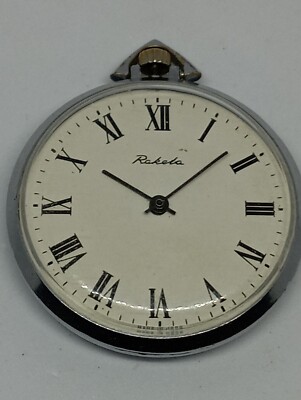 VINTAGE USSR made RAKETA pocket watch SOVIET