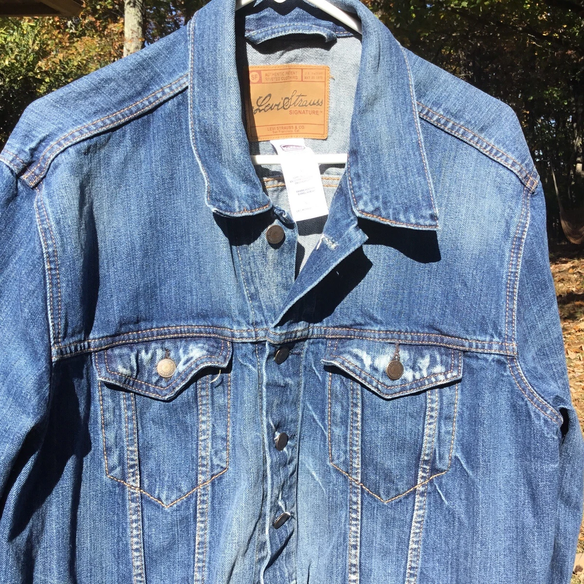 LEVI STRAUSS Signature Jean Jacket Denim Trucker LL 1055 Small