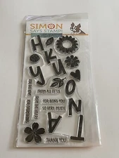 2021 Simon Says Stamp Concord & 9th STAMPTEMBER DOUBLE THE THANKS Stamp Set