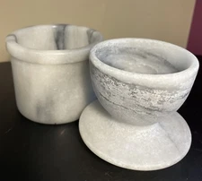 Marble White & Gray Butter Bell Butter Keeper