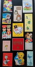 Lot of 12 Vintage 1950's Happy Birthday Greeting Cards for a Boy NICE!